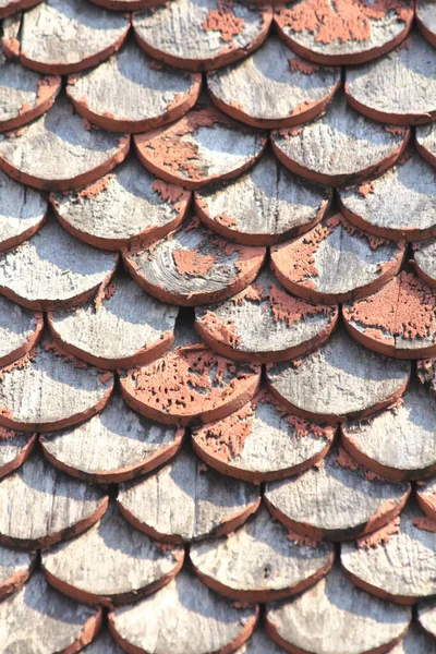 Templo Pavilhão Com Telhado Madeira — Fotografia de Stock