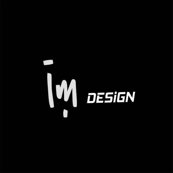 Počáteční Rukopis Kreativní Módní Elegantní Design Logo Znak Symbol Šablona — Stockový vektor