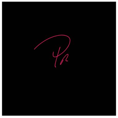 Pr İlk el yazısı yaratıcı moda zarif tasarım logosu Sembol şablon vektör simgesini imzala