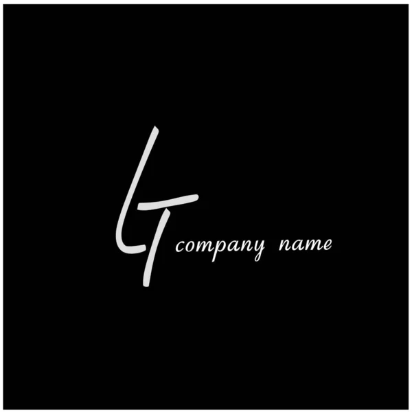 Inicial Caligrafia Criativo Moda Elegante Design Logotipo Sinal Símbolo Vetor — Vetor de Stock