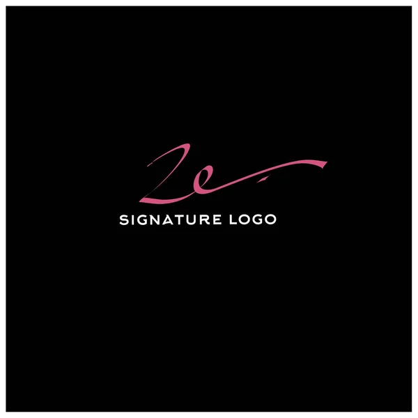 Initial Handwriting Creative Fashion Elegant Design Logo Sign Symbol Template — Stock Vector