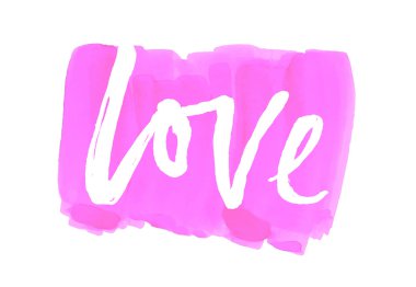 Vektör pembe nokta. Elemanları tasarımı ve arka plan için. Vektör aşk yazı el.