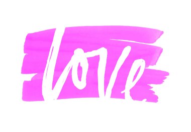 Vektör pembe nokta. Elemanları tasarımı ve arka plan için. Vektör aşk yazı el.