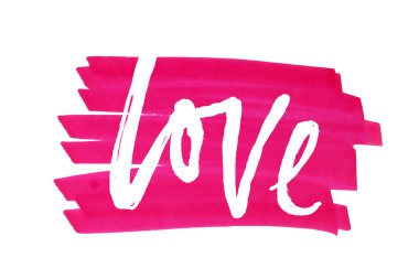 Vektör pembe nokta. Elemanları tasarımı ve arka plan için. Vektör aşk yazı el.