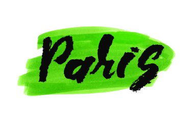 Paris. El çizilen harf.