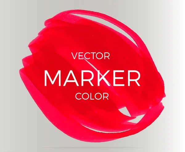 Vector röda ränder med markörer. — Stock vektor