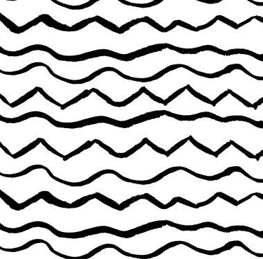 Soyut siyah, koyu boya desen mürekkep çizgilerle.