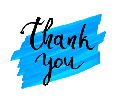 Teşekkür kartı, mürekkep el yazısı. Soyut işareti şeklini.