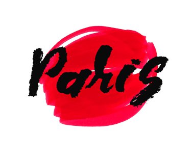 Paris. El çizilen harf.