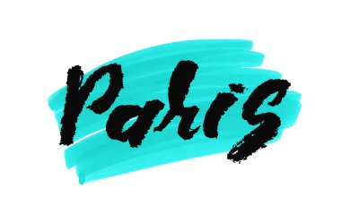 Paris. El çizilen harf.