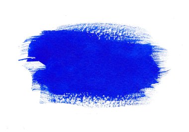 Menekşe Mavi suluboya elle çizilmiş kağıt doku beyaz arka plan üzerinde yuvarlak leke izole. Su damla tasarım öğesi afiş, yazdırma için