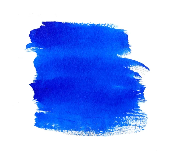 Fioletowo-niebieski akwarela ręcznie rysowane tekstury papieru na białym tle okrągły plama na białym tle. Element projektu kropla wody na baner, drukowania — Zdjęcie stockowe