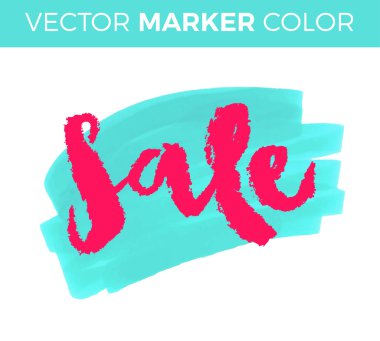 Satılık el yazı işaret tasarım şablonu. El yapımı hat.