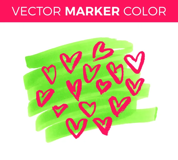Vector grunge hart, Valentijn, illustratie vintage ontwerpelement — Stockvector