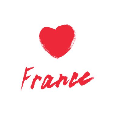 Fransa, el yazısı vektörü. Modern kaligrafi kalem ivediliği kalem ve mürekkebe.