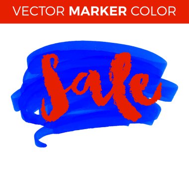 Satılık el yazı işaret tasarım şablonu. El yapımı hat.