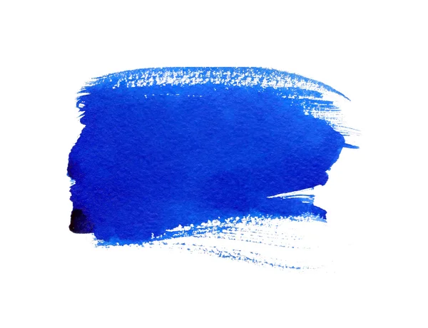 Фиолетовый синий акварель ручной работы текстура бумаги изолированы круглое пятно на белом фоне. Элемент дизайна капель воды для баннера, печати — стоковое фото