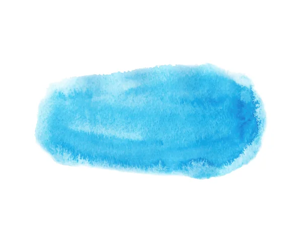 Violett blau Aquarell handgezeichnete Papiertextur isoliert runden Fleck auf weißem Hintergrund. Nasser Pinsel bemalt verschmiert abstrakte Vektorillustration. Wassertropfen Design-Element für Banner, Druck — Stockvektor