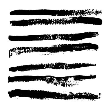 Vektör Sanat fırçalar koleksiyonu. El özel grunge fırça çıkıntılar ile hazırlanmış..