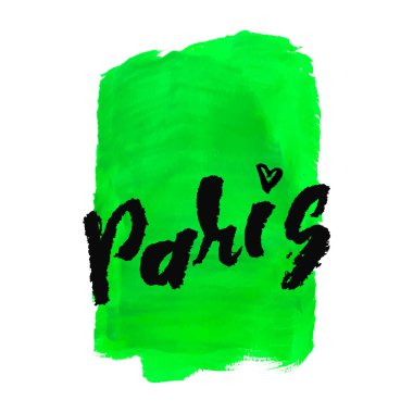 Paris. Elle çizilmiş harfler. Yazı ve Tipografik Tasarım.