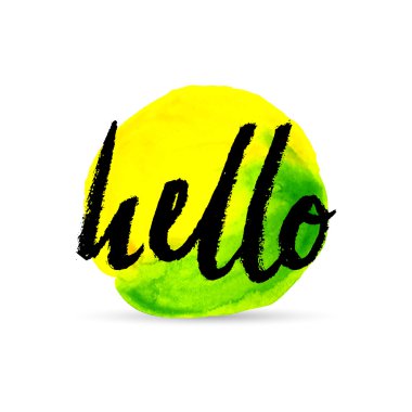 Kaligrafi merhaba elemanı