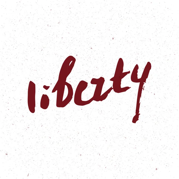 Liberté mot lettrage concept — Image vectorielle