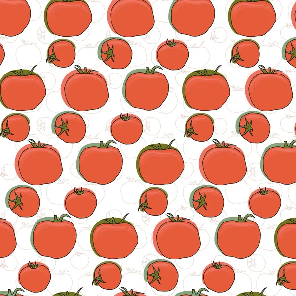 Tomatoes pattern5 — Stock Vector