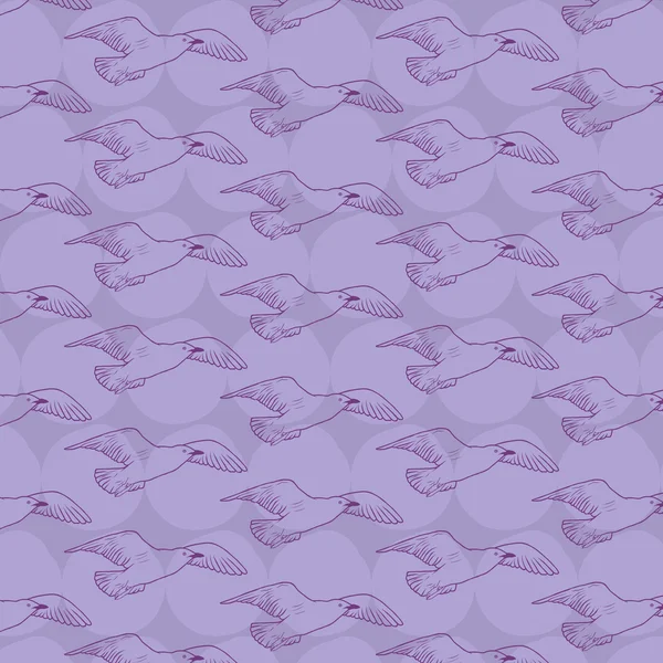 Modèle d'oiseau violet — Image vectorielle