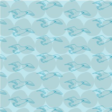 Kuş desen gökyüzü