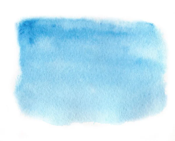 Jasny niebieski barwnik akwarela z akwarela — Zdjęcie stockowe