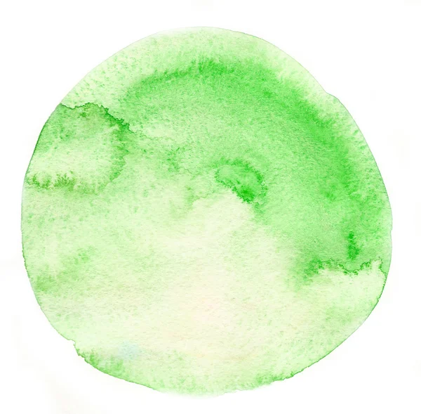 Aquarelle isolée vecteur vert — Image vectorielle