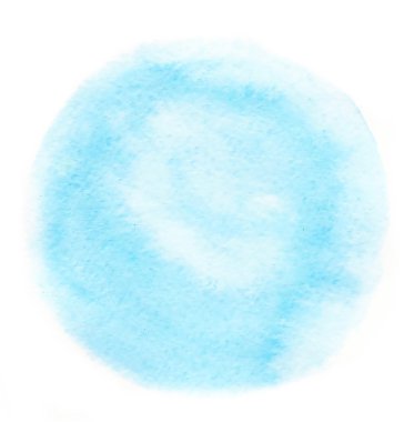 Menekşe Mavi suluboya el yuvarlak çizilmiş kağıt doku izole