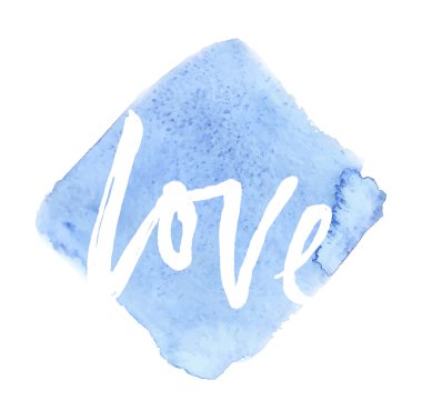 Kaligrafi el çekilmiş suluboya vektör poster yazı