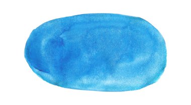 Mavi sulu boya konturları çizilmiş izole kağıt doku el