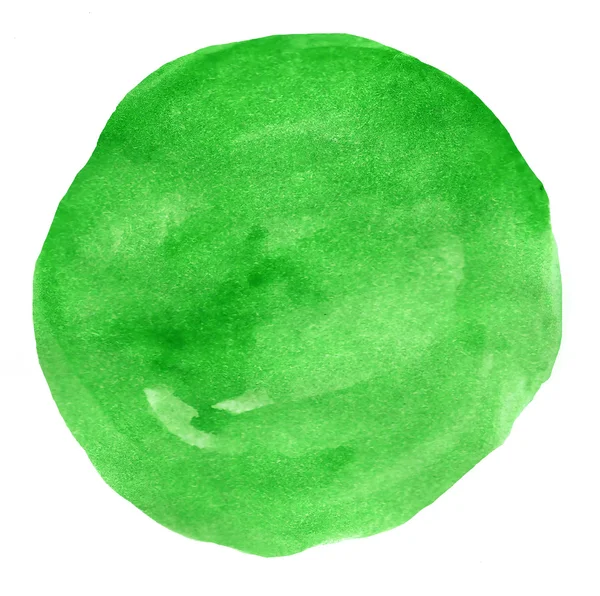 Verde vector aislado acuarela — Archivo Imágenes Vectoriales