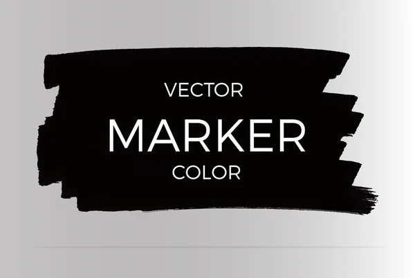 Векторные черные полосы с маркерами — стоковый вектор