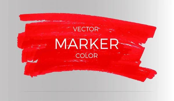 Vector röda ränder med markörer — Stock vektor