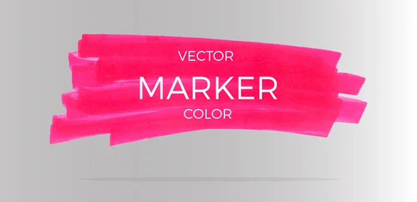 Vector rosa ränder med markörer — Stock vektor