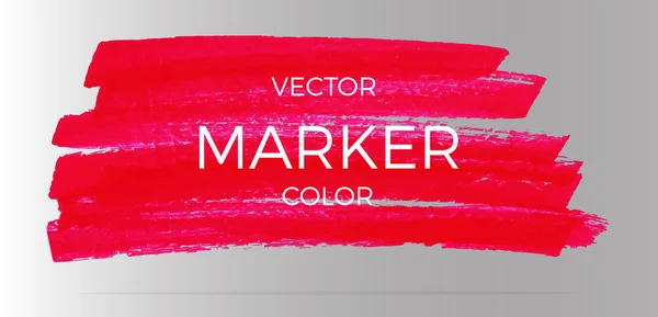 Vector röda ränder med markörer — Stock vektor