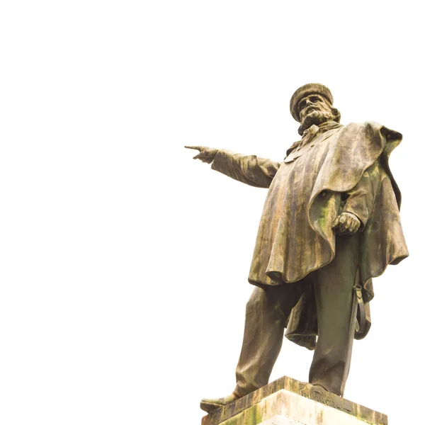 ジュゼッペ ・ ガリバルディの銅像 — ストック写真