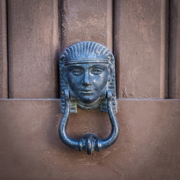 Egyptian symbol door handle — Stock Photo, Image