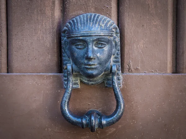 Egyptian symbol door handle — Stock Photo, Image