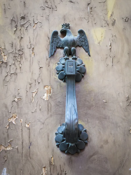 Eagle symbol door handle — Stock Photo, Image