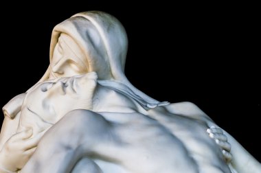 Statue of Christ with madonna (compassion)