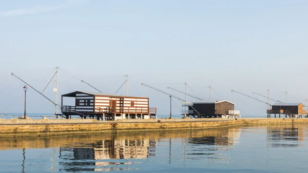 Balıkçı kulübeleri panorama — Stok fotoğraf