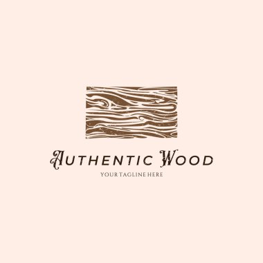 Wood Parquet Floor Vector Illustration Logo Design clipart
