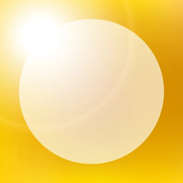 Gyllene sol ljus bakgrund — Stock vektor