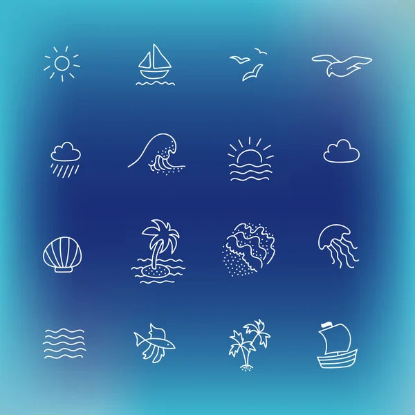 Vektör Icon set yaz, çizilmiş tasarım öğesi el