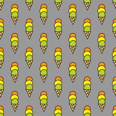 Sorunsuz yaz arka plan. Elle çizilmiş desen