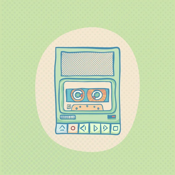 Cassette tape recorder — Stock Photo, Image